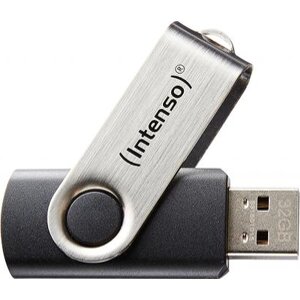 INTENSO 3503490 BASIC LINE 64GB USB 2.0 DRIVE BLACK/SILVER