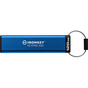 KINGSTON IKKP200/128GB IRONKEY KEYPAD 200 128GB USB 3.2 HARDWARE ENCRYPTED FLASH DRIVE