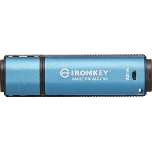 KINGSTON IKVP50/32GB IRONKEY VAULT PRIVACY 50 32GB USB 3.2 ENCRYPTED FLASH DRIVE