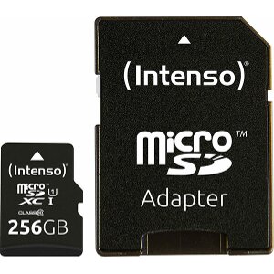 INTENSO 3423492 256GB MICRO SDXC UHS-I PREMIUM CLASS 10 + SD ADAPTER