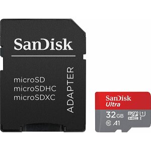 SANDISK SDSQUA4-032G-GN6IA ULTRA 32GB U1 A1 MICRO SDHC UHS-I CLASS 10 + SD ADAPTER