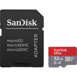 SANDISK SDSQUA4-032G-GN6TA ULTRA 32GB MICRO SDHC UHS-I CLASS 10 + SD ADAPTER