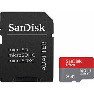 SANDISK SDSQUAC-256G-GN6MA ULTRA 256GB MICRO SDXC A1 U1 UHS-I CLASS 10 + SD ADAPTER