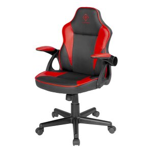 DELTACO GAM-130-BR GAMING ΚΑΡΕΚΛΑ ΔΕΡΜΑΤΙΝΗΣ JUNIOR BLACK/RED DC120R