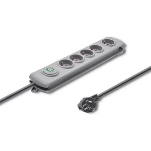 QOLTEC 50272 SURGE PROTECTOR 5 SOCKETS 3M ΜΕ ΔΙΑΚΟΠΤΗ