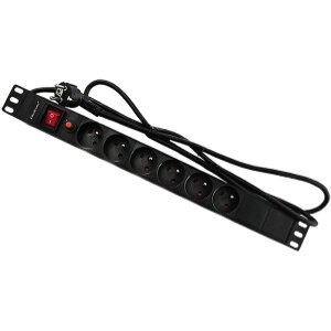 QOLTEC 53995 OVERVOLTAGE POWER STRIP FOR RACK 19