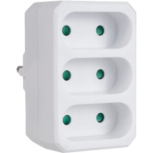 MACLEAN MCE212 TRIPLE FLAT, UNIVERSAL PLUG, 16A, MAX. 3680W