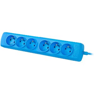 ARMAC ARCOLOR6 3M 6X FRENCH OUTLETS POWER STRIP BLUE