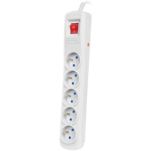 ARMAC R5 5M 5X FRENCH OUTLETS SURGE PROTECTOR ΜΕ ΔΙΑΚΟΠΤΗ GREY