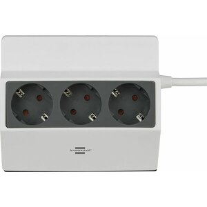 BRENNENSTUHL 1150070 CLAMPABLE EXTENSION SOCKET 3-WAY 3M