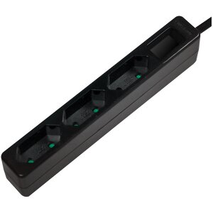 LOGILINK LPS229B SOCKET OUTLET 3-WAY SLIM 1.5M BLACK