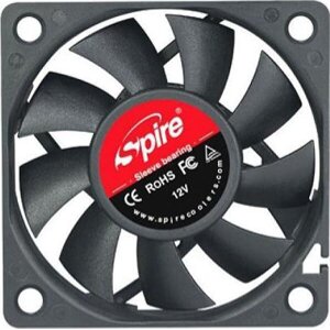 SPIRE DC FAN 60X60X15MM 12V 3PIN SLEEVE BEARING