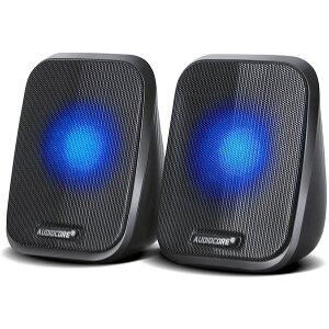 AUDIOCORE AC835 2.0 STEREO SPEAKERS FOR PC LAPTOP/ SMARTPHONE 2X3W BLACK