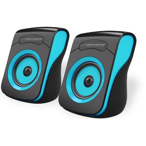 ESPERANZA EP140KB FLAMENCO 2.0 USB STEREO SPEAKERS BLACK/BLUE