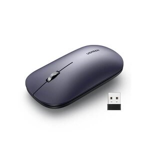 MOUSE WIRELESS UGREEN MU001 GRAY BLACK 90372