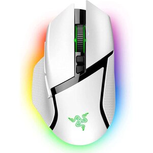 RAZER BASILISK V3 PRO WHITE WIRELESS - OPTICAL SWITCHES - TILT WHEEL - 11 BUTTONS - 30K SENSOR