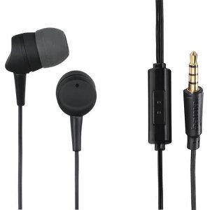 HAMA 184139 KOOKY HEADPHONES IN-EAR MICROPHONE CABLE KINK PROTECTION BLACK