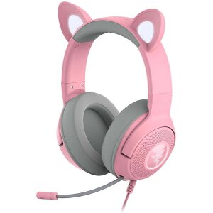 RAZER KRAKEN KITTY V2 PRO - QUARTZ - RGB - USB 7.1 GAMING HEADSET - KITTY, BEAR, BUNNY EARS