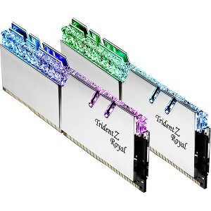 RAM G.SKILL F4-4266C19D-32GTRS 32GB (2X16GB) DDR4 4266MHZ TRIDENT Z ROYAL SILVER RGB DUAL KIT