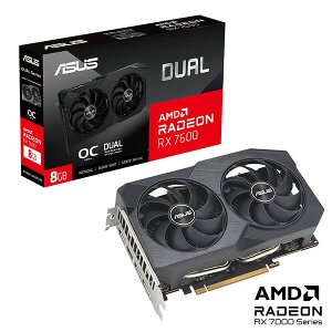 VGA ASUS AMD RADEON RX7600 DUAL O8G V2 8GB GDDR6 RETAIL