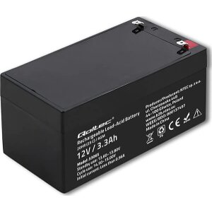 QOLTEC AGM BATTERY 12V 3.3AH MAX. 49.5A