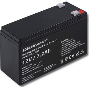 QOLTEC AGM BATTERY 12V 7.2 AH MAX 108A