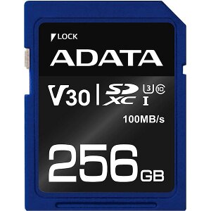 ADATA ASDX256GUI3V30S-R PREMIER PRO SDXC 256GB UHS-I U3 V30S CLASS 10 RETAIL