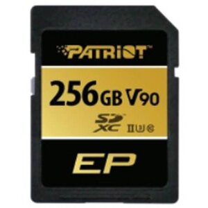 PATRIOT PEF256GEP92SDX EP SERIES 256GB SDXC UHS-II U3 V90 CLASS 10