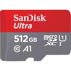 SANDISK SDSQUAC-512G-GN6MA ULTRA 512GB MICRO SDXC UHS-I U1 A1 + SD ADAPTER