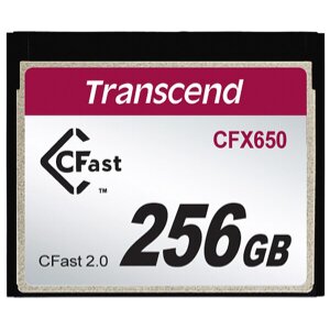 TRANSCEND TS256GCFX650 CFX650 256GB CFAST 2.0 COMPACT FLASH MLC NAND