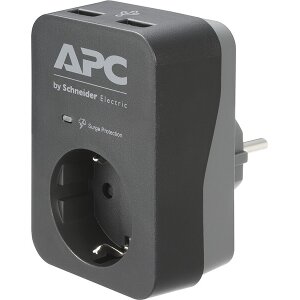 APC PME1WU2B-GR ESSENTIAL SURGEARREST 1 OUTLET 2 USB 230V BLACK