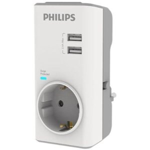 PHILIPS CHP4010W/GRS ΜΟΝΟΠΡΙΖΟ ΑΣΦΑΛΕΙΑΣ ΜΕ 2USB, 3680W, 380J