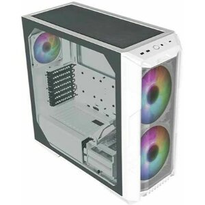 CASE COOLERMASTER HAF 500 MIDI-TOWER ARGB WHITE TEMPERED GLASS