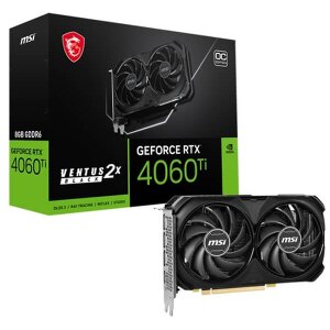 VGA MSI NVIDIA GF RTX 4060TI VENTUS 2X BLACK 8GΒ GDDR6 OC PCI-E RETAIL