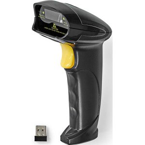 NEDIS BSCNW1D100BK BARCODE SCANNER LASER WIRELESS 1D LINEAR