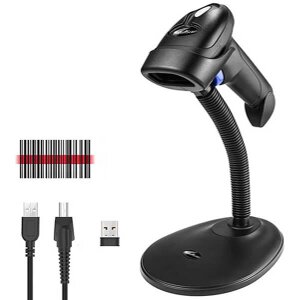 NETUM 1D WIRELESS 2.4G CCD SCANNER WITH STAND