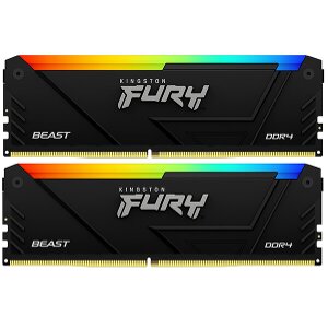 RAM KINGSTON KF432C16BB2AK2/16 FURY BEAST RGB 16GB (2X8GB) DDR4 3200MT/S CL16 DUAL KIT