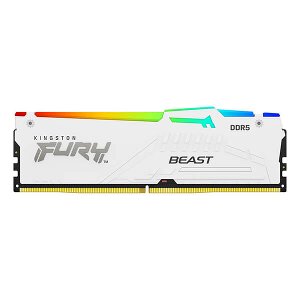 RAM KINGSTON KF552C36BWEA-16 FURY BEAST WHITE RGB 16GB DDR5 5200MHZ AMD EXPO CERTIFIED