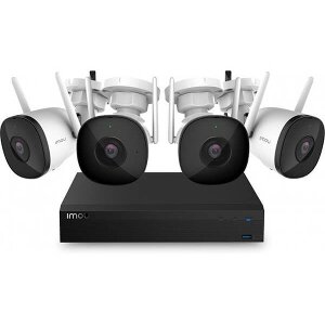 IMOU KIT/NVR1104HS-W-S2/4-F22 WIRELESS CCTV SECURITY SYSTEM LITE 4CH NVR 4BULLET 2C IPC-F22P