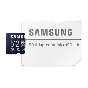 SAMSUNG MB-MY512SA/WW PRO ULTIMATE 512GB MICRO SDXC UHS-I U3 V30 A2 + ADAPTER