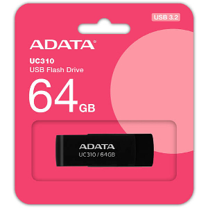 ADATA UC310-64G-RBK UC310 64GB USB 3.2 FLASH DRIVE BLACK
