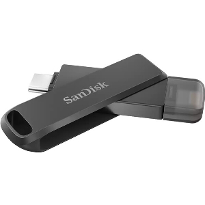 SANDISK SDIX70N-256G-GN6NE IXPAND LUXE 256GB USB 3.0 TYPE-C AND LIGHTNING FLASH DRIVE