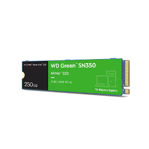 SSD WESTERN DIGITAL WDS250G2G0C GREEN SN350 250GB M.2 NVME PCIE GEN3 X4
