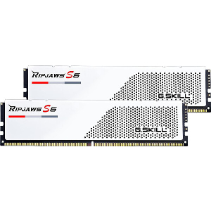 RAM G.SKILL F5-6000J3040F16GX2-RS5W RIPJAWS S5 32GB (2X16GB) DDR5 6000MHZ CL30 DUAL KIT WHITE