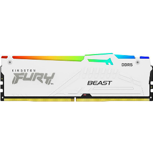 RAM KINGSTON KF552C40BWA-32 FURY BEAST WHITE RGB 32GB DDR5 5200MHZ CL40 XMP