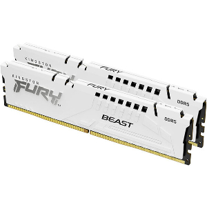 RAM KINGSTON KF560C40BWK2-64 FURY BEAST WHITE 64GB (2X32GB) DDR5 6000MHZ CL40 XMP DUAL KIT