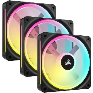 CORSAIR CO-9051002-WW QX120 ICUE LINK RGB FANS STARTER KIT 3 X 120MM BLACK WITH ICUE LINK SYSTEM HU