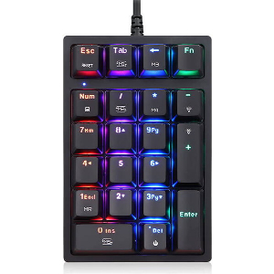 ΠΛΗΚΤΡΟΛΟΓΙΟ MOTOSPEED K24 MECHANICAL NUMERIC KEYPAD OUTEMU BLUE