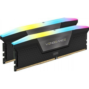 RAM CORSAIR CMH32GX5M2B5600C40K VENGEANCE RGB BLACK 32GB (2X16GB) DDR5 5600MT/S CL40 DUAL KIT