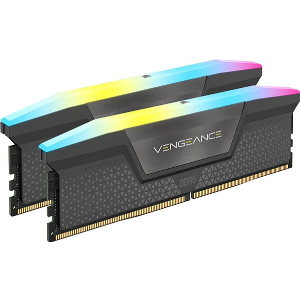 RAM CORSAIR CMH32GX5M2B6000Z30K VENGEANCE RGB GREY 32GB (2X16GB) DDR5 6000MT/S CL30 AMD DUAL KIT